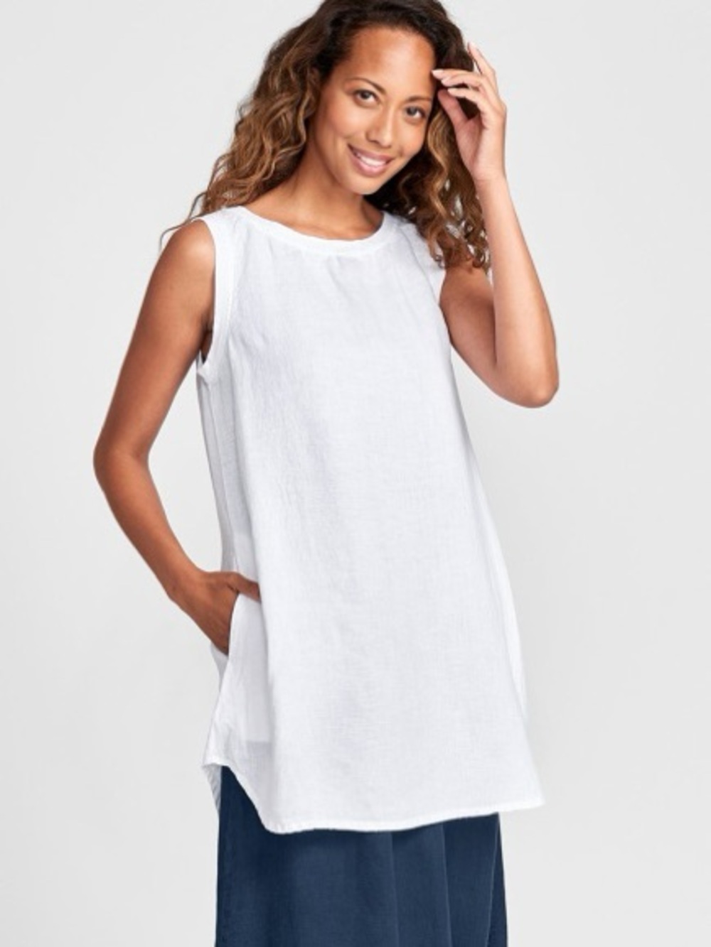 FLAX • Coastal Linen Pocket Tunic
